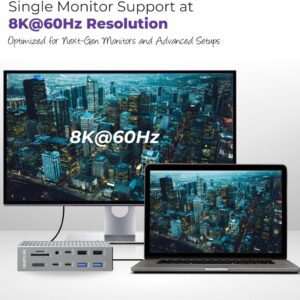 SL-020 Thunderbolt 4 Dock (21 Ports, 5 Displays)