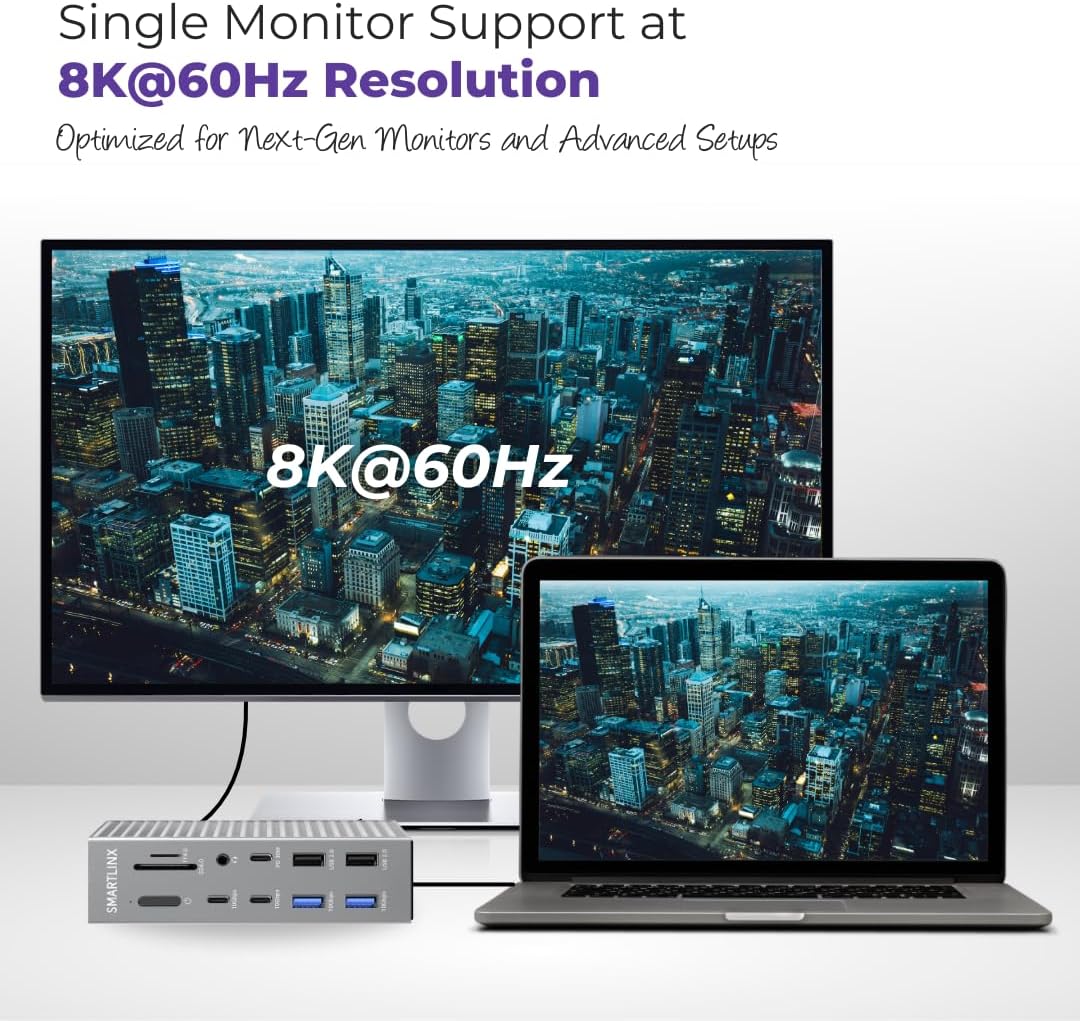 SL-020 Thunderbolt 4 Dock (21 Ports, 5 Displays)