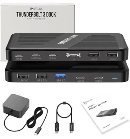 SL-027 Thunderbolt 3 Dock (11 Ports, Dual Display)